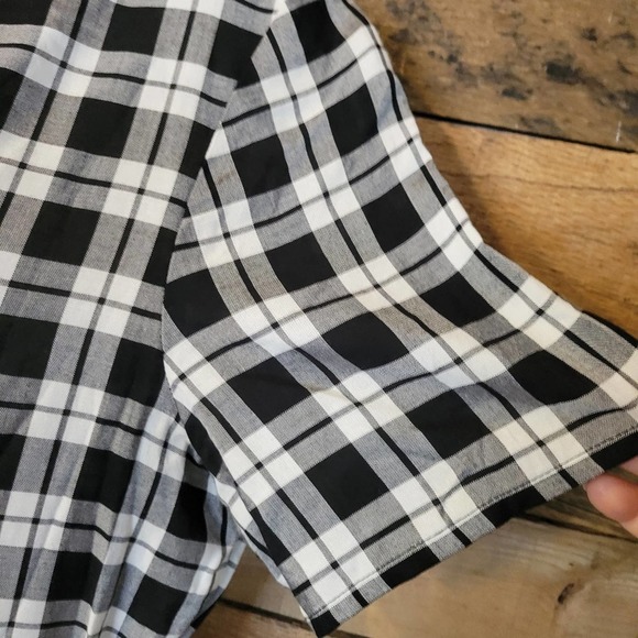 Divided by H&M women's black and white gingham plaid dress size small - Picture 4 of 11
